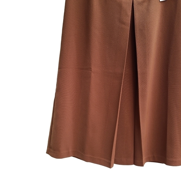 Vintage Brownstone Studio New York Pleat Front Midi Skirt, Made in USA, Medium - Picture 5 of 8